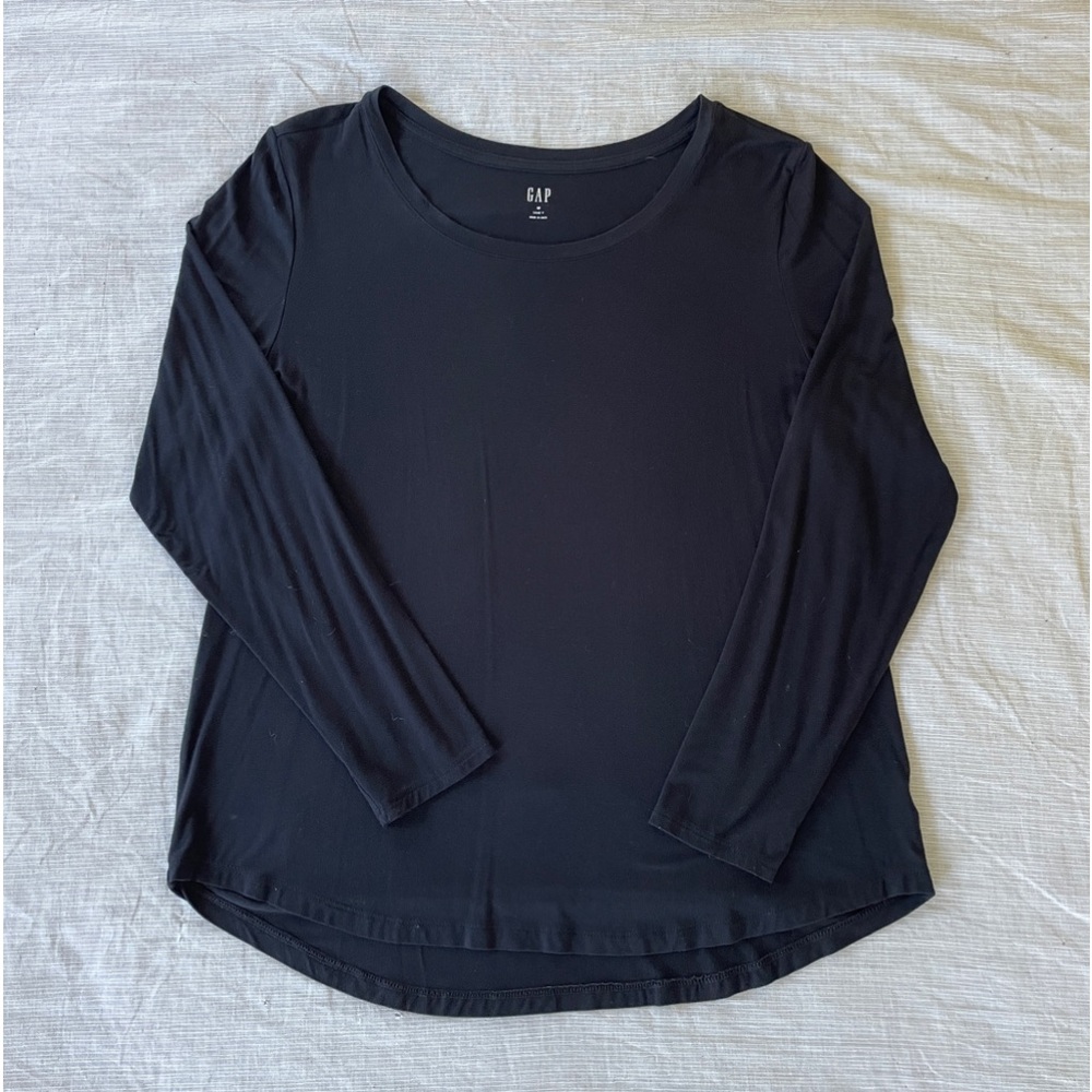 Black Longsleeve Crew Shirt